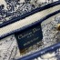 Dior Saddle Bag In Blue Toile de Jouy Embroidery
