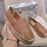 Dior Granville Espadrilles In Brown Embossed Lambskin