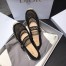 Dior Caro Espadrille Ballerina Flat In Black Mesh Embroidery