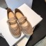 Dior Caro Espadrille Ballerina Flat In Nude Mesh Embroidery