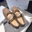 Dior Caro Espadrille Ballerina Flat In Nude Mesh Embroidery