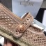 Dior Caro Espadrille Ballerina Flat In Nude Mesh Embroidery