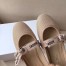 Dior Miss J'Adior Ballet Flat In Nude Technical Canvas 