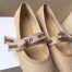 Dior Miss J'Adior Ballet Flat In Nude Technical Canvas 