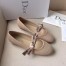 Dior Miss J'Adior Ballet Flat In Nude Technical Canvas 