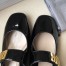 Dior Baby-D Ballet Flats in Black Patent Calfskin