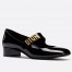 Dior Baby-D Ballet Flats in Black Patent Calfskin