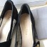 Dior Baby-D Ballet Flats In Black Dotted Swiss