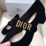 Dior Baby-D Ballet Flats In Black Velvet
