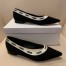 Dior J'Adior Embroidered Ballet Flat In Black Technical Canvas