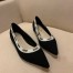 Dior J'Adior Embroidered Ballet Flat In Black Technical Canvas