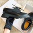 Dior Walker Boat Shoes In Black Calfskin