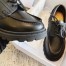 Dior Walker Boat Shoes In Black Calfskin
