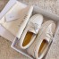 Dior Walker Boat Shoes In White Calfskin