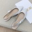 Dior J'Adior Slingback Ballerina Flats In White Cotton Embroidery