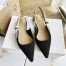 Dior J'Adior Slingback Ballerina Flats In Black Technical Fabric