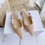 Dior J'Adior Slingback Ballerina Flats In Nude Technical Fabric