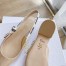 Dior J'Adior Slingback Ballerina Flats In Nude Patent Leather