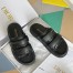 DIor Dio(r)evolution Slides In Black Quilted Cannage Calfskin