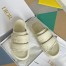 DIor Dio(r)evolution Slides In White Quilted Cannage Calfskin