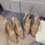Dior J'Adior Slingback Pumps 65mm In Nude Embroidered Cotton