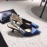 Dior J'Adior Slingback Pumps In Patchwork Denim