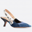 Dior J'Adior Slingback Pumps In Patchwork Denim