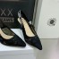 Dior J'Adior Slingback Pumps 65MM In Black Macrame Embroidered Cotton