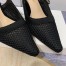 Dior J'Adior Slingback Pumps 65mm In Black Micro Mesh