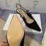 Dior J'Adior Slingback Pumps 65mm In Black Micro Mesh