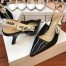 Dior J'Adior Slingback In Black Patent Leather