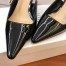 Dior J'Adior Slingback In Black Patent Leather