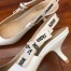 Dior J'Adior Slingback In White Patent Leather