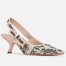 Dior J'Adior Slingback 65mm Pumps In Rosa Mutabilis Embroidered Cotton