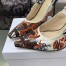 Dior J'Adior Slingback Pumps 100mm In Jardin d'Hiver Embroidered Cotton