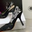 Dior J'Adior Slingback Pumps 100MM In Black Macrame Embroidered Cotton