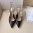 Dior J'Adior Slingback Pumps In Black Patent Leather