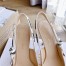 Dior J'Adior Slingback 100mm Pumps In Nude Patent Leather