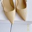 Dior J'Adior Slingback 100mm Pumps In Nude Patent Leather