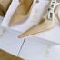 Dior J'Adior Slingback 100mm Pumps In Nude Patent Leather