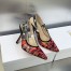 Dior J'Adior Slingback Pumps 100mm In Pink Toile de Jouy Voyage Motif