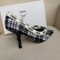 Dior J'Adior 100MM Pumps In Black and White Tartan Fabric