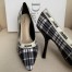 Dior J'Adior 100MM Pumps In Black and White Tartan Fabric