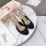 Dior J'Adior Heeled Sandals In Black Technical Fabric 