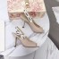 Dior J'Adior Heeled Sandals In NudeTechnical Fabric 