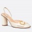 Dior C'est Slingback Pumps 80MM in White Patent Calfskin