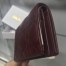 Dior Mini Lady Dior Wallet In Bordeaux Lambskin