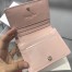 Dior Mini Lady Dior Wallet In Pink Lambskin