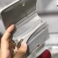 Dior Mini Lady Dior Wallet In Opal Grey Pearly Lambskin