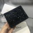 Dior Mini Lady Dior Wallet In Black Patent Leather